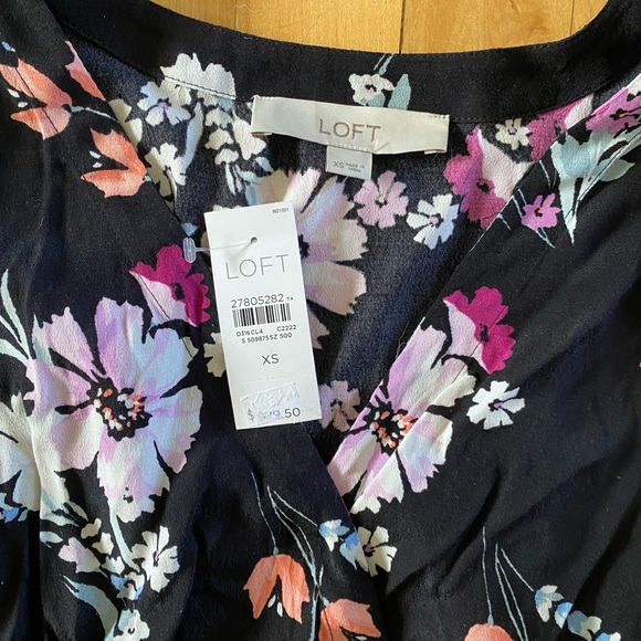 Loft Black Floral Romper - Picture 8 of 8